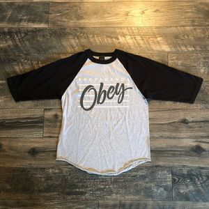 Obey Propaganda Raglan 3/4 Sleeve